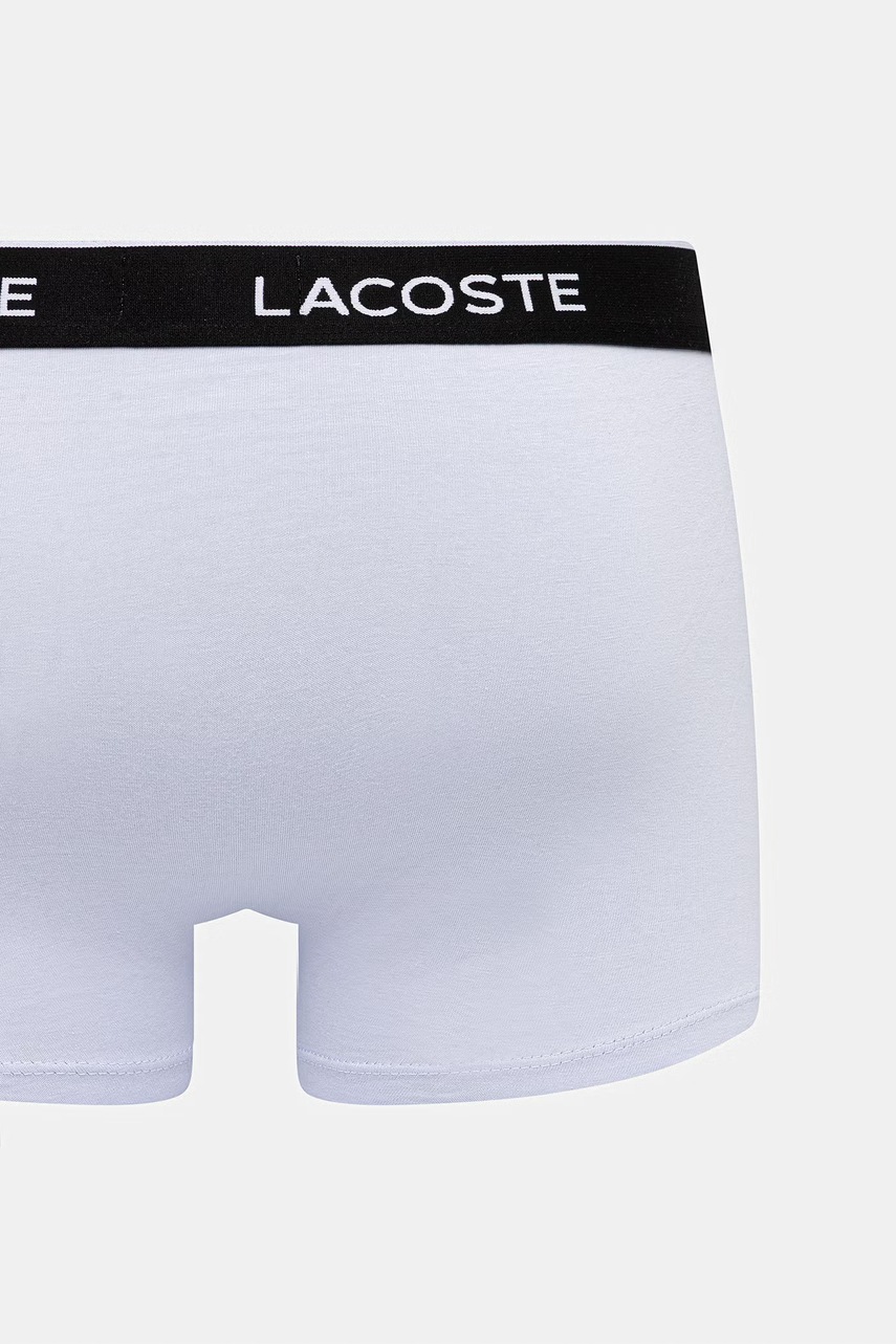 Lacoste priliehavé boxerky pánske bavlnené s elastanom 3-pak