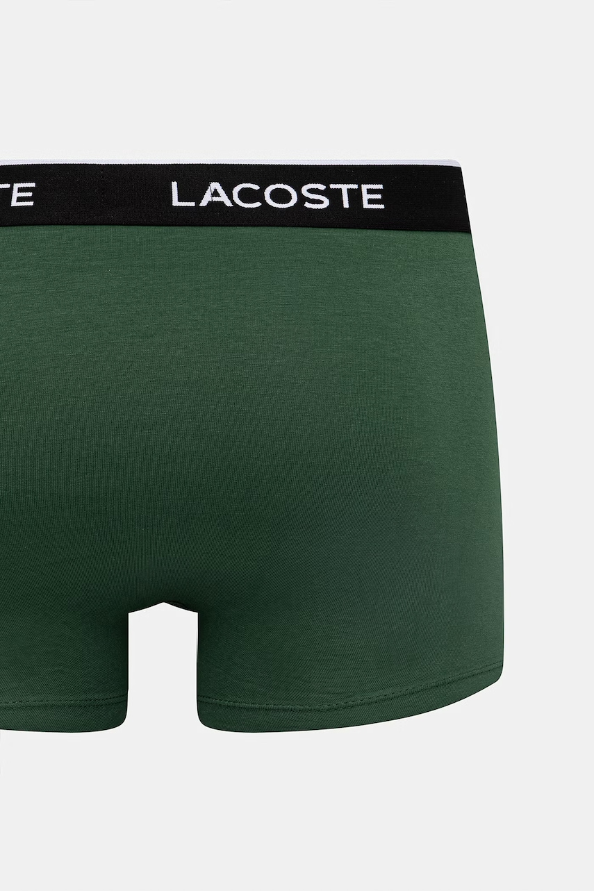 Lacoste priliehavé boxerky pánske bavlnené s elastanom 3-pak