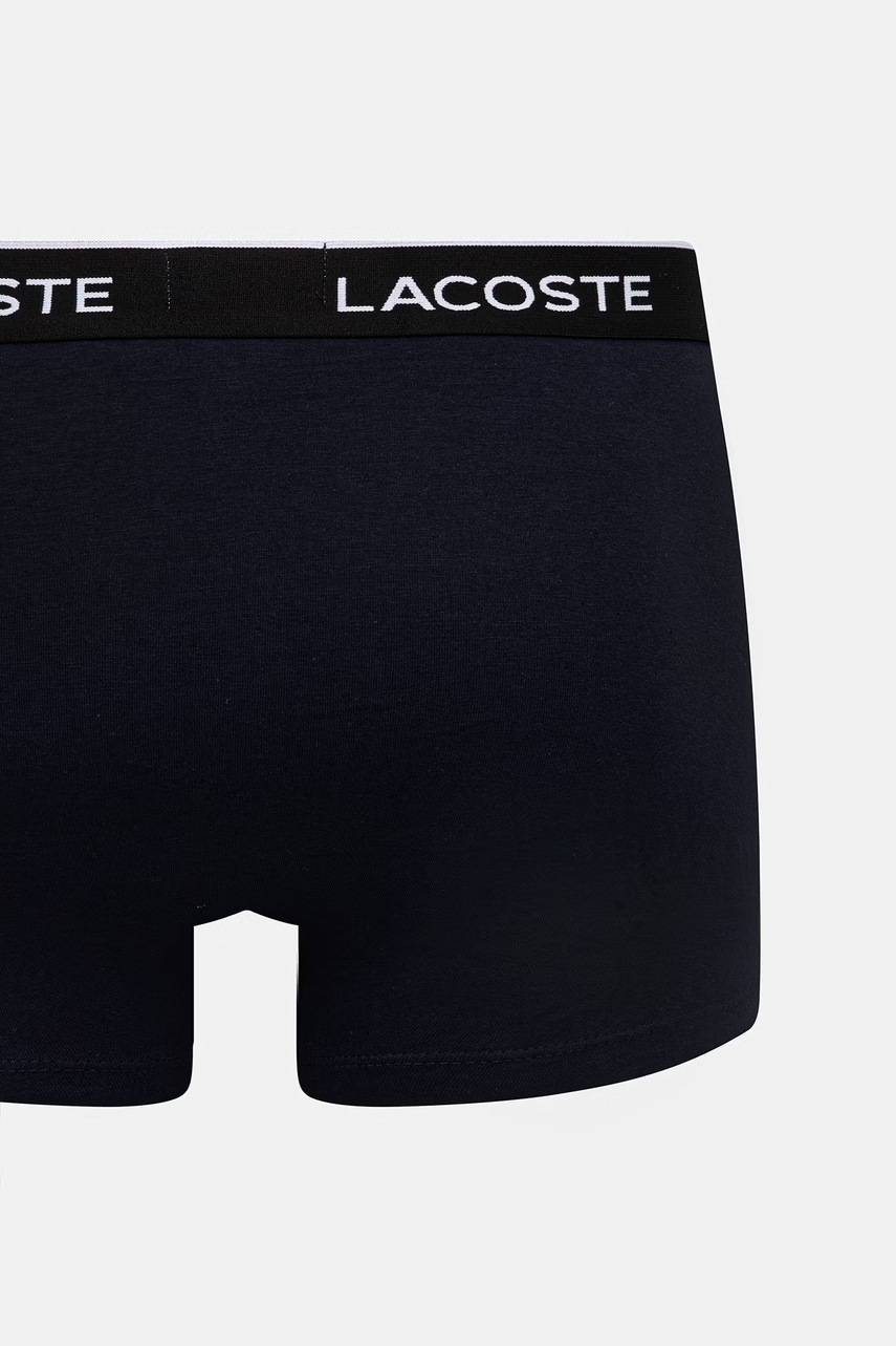 Lacoste priliehavé boxerky pánske bavlnené s elastanom 3-pak