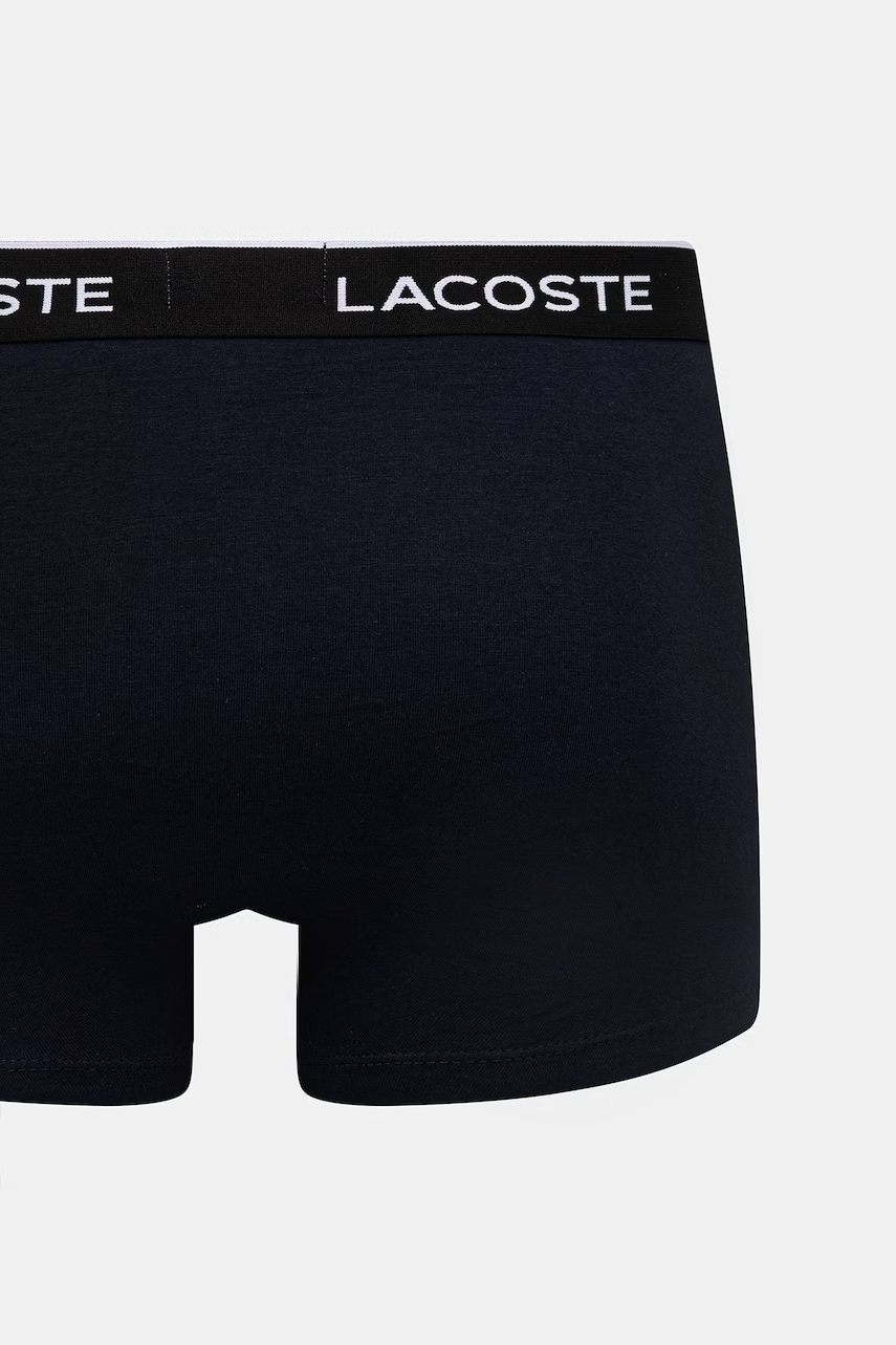 Lacoste priliehavé boxerky pánske bavlnené s elastanom 3-pak