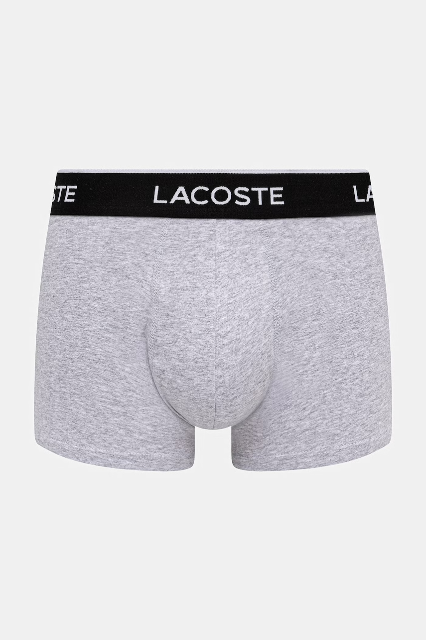 Lacoste priliehavé boxerky pánske bavlnené s elastanom 3-pak