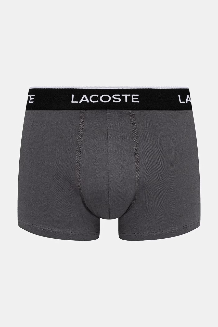 Lacoste priliehavé boxerky pánske bavlnené s elastanom 3-pak
