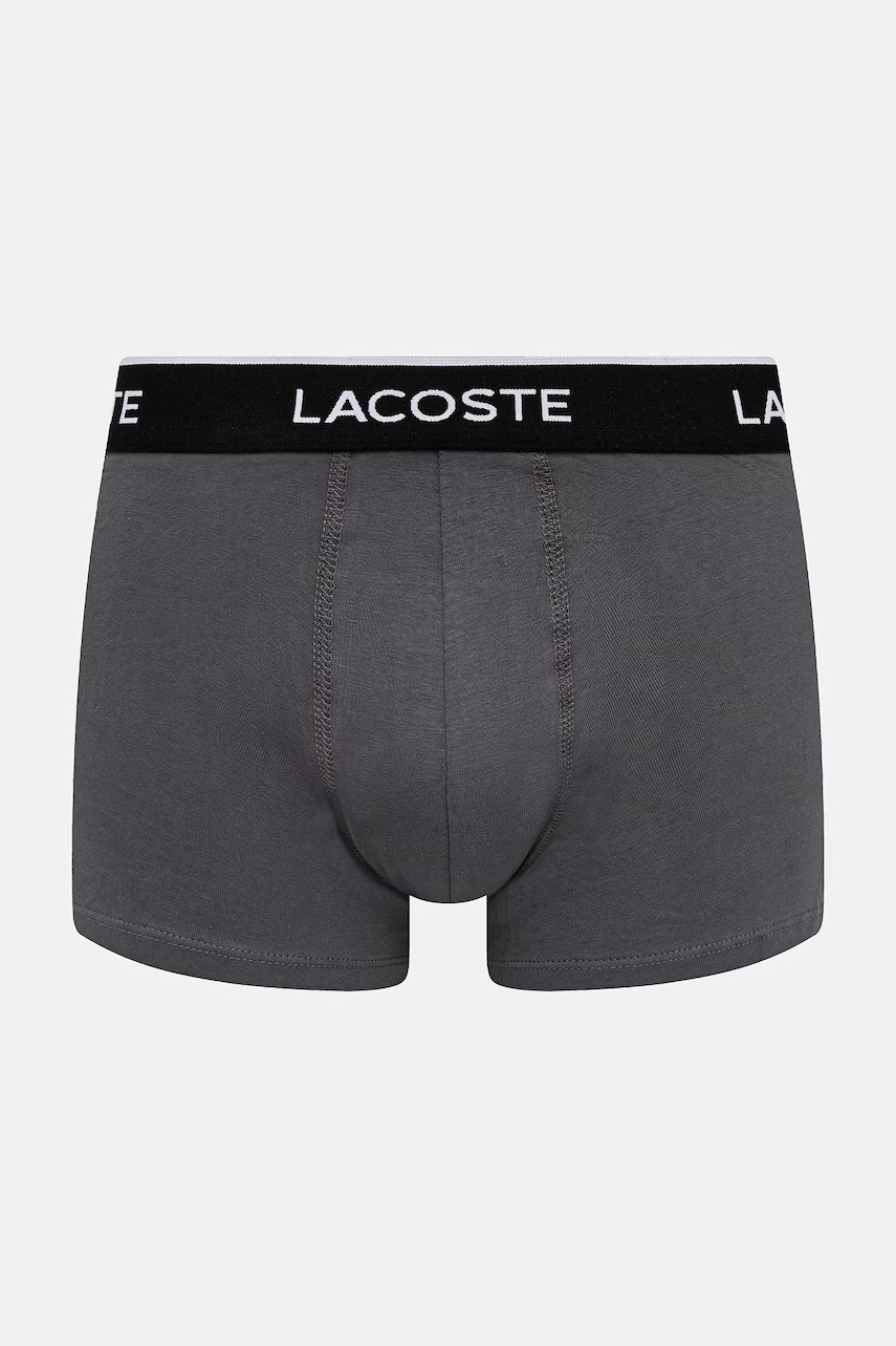 Lacoste priliehavé boxerky pánske bavlnené s elastanom 3-pak