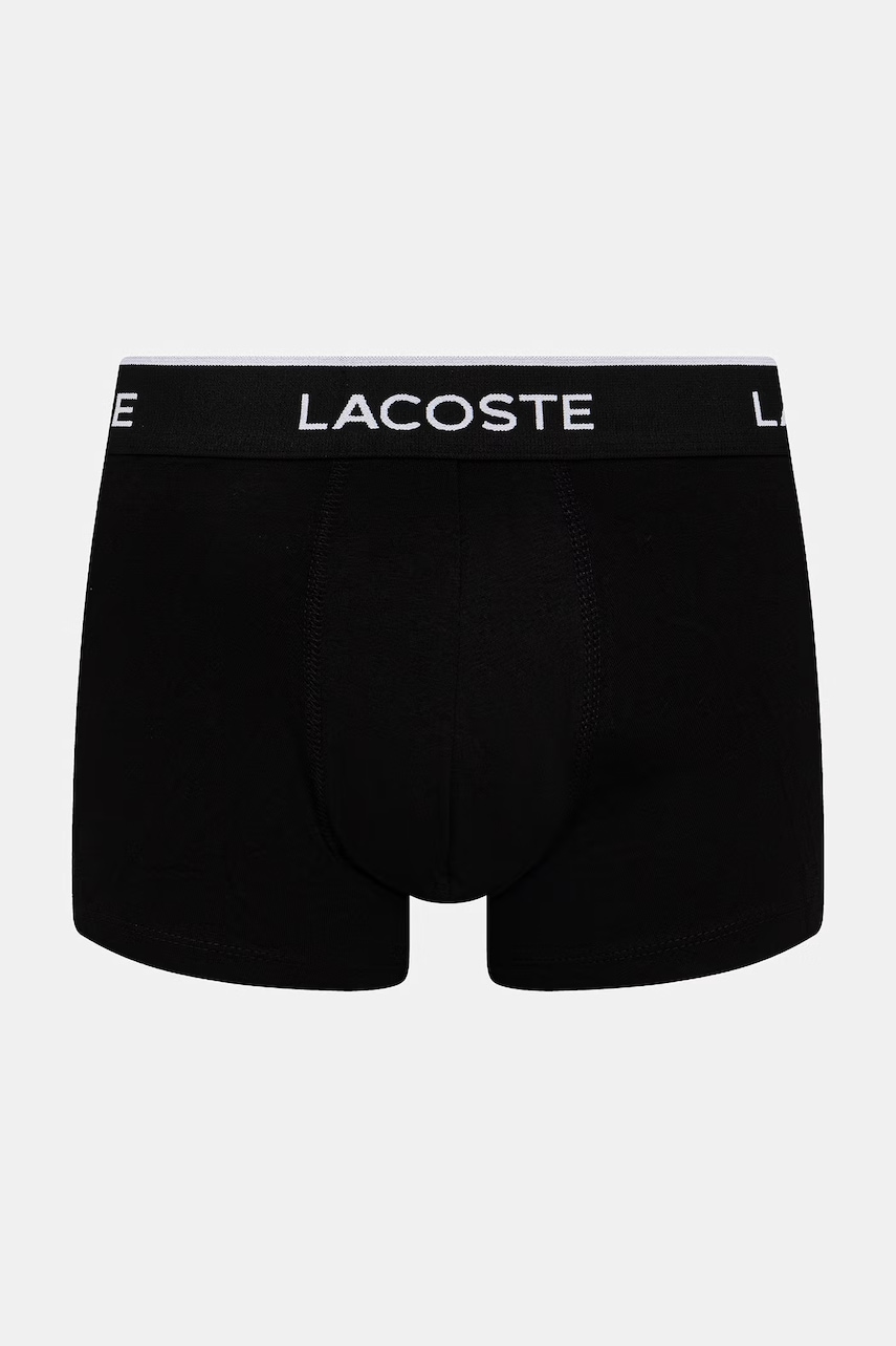 Lacoste priliehavé boxerky pánske bavlnené s elastanom 3-pak