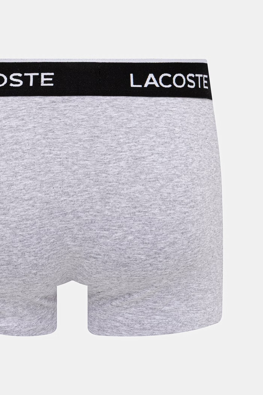 Lacoste priliehavé boxerky pánske bavlnené s elastanom 3-pak