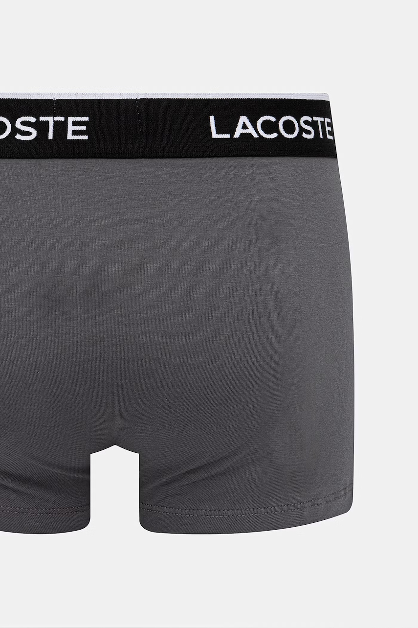 Lacoste priliehavé boxerky pánske bavlnené s elastanom 3-pak