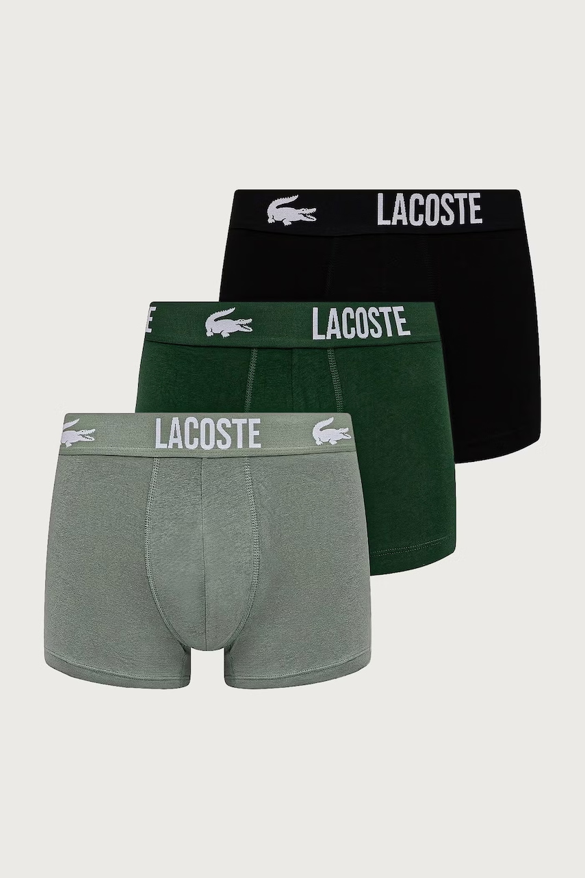 Lacoste bokserki męskie bawełniane z elastanem 3-pack