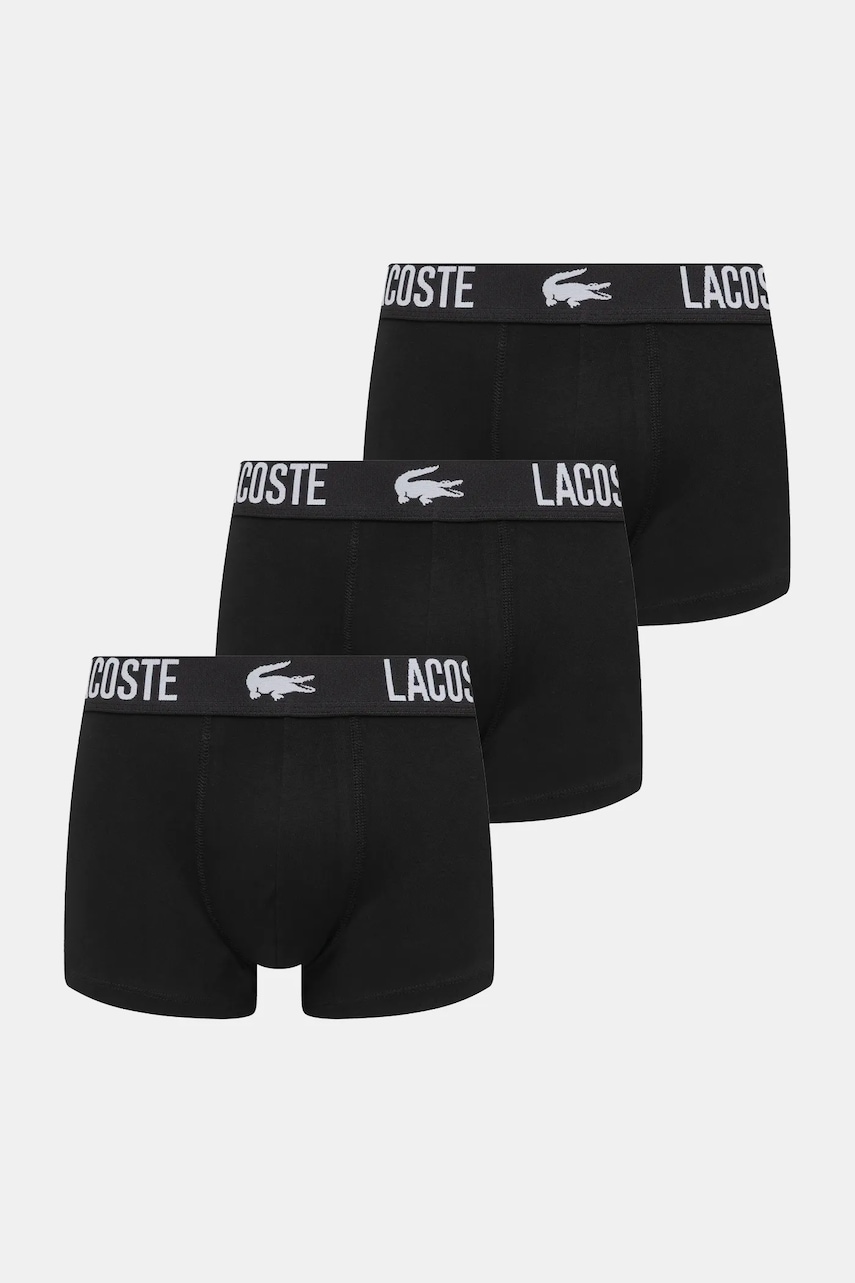 Lacoste boxerky pánske bavlnené s elastanom 3-pak
