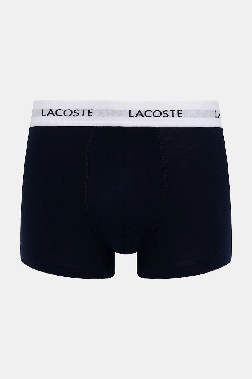 Lacoste priliehavé boxerky pánske bavlnené s elastanom 3-pak