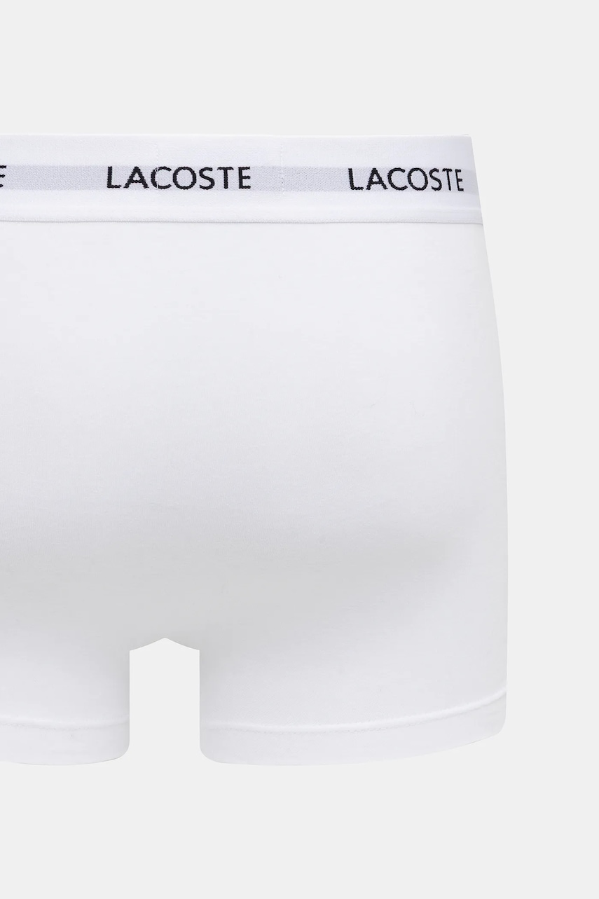 Lacoste priliehavé boxerky pánske bavlnené s elastanom 3-pak