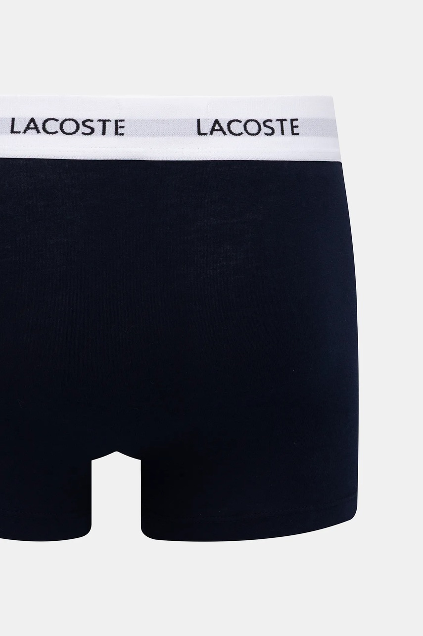 Lacoste priliehavé boxerky pánske bavlnené s elastanom 3-pak