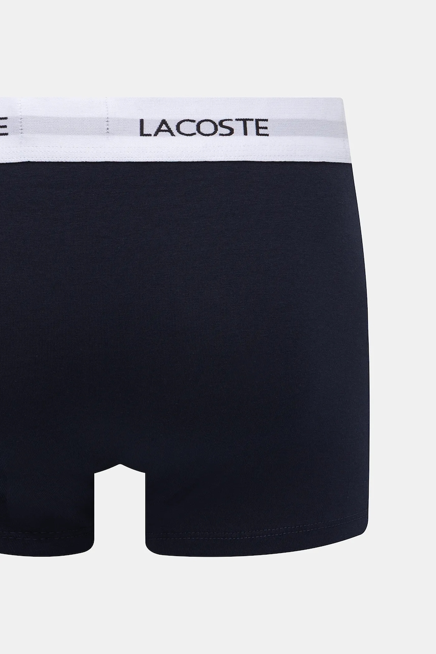 Lacoste priliehavé boxerky pánske bavlnené s elastanom 3-pak