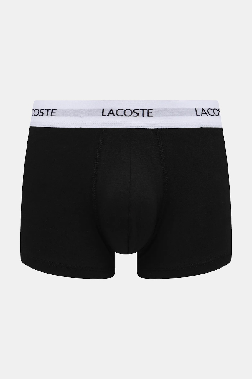 Lacoste priliehavé boxerky pánske bavlnené s elastanom 3-pak