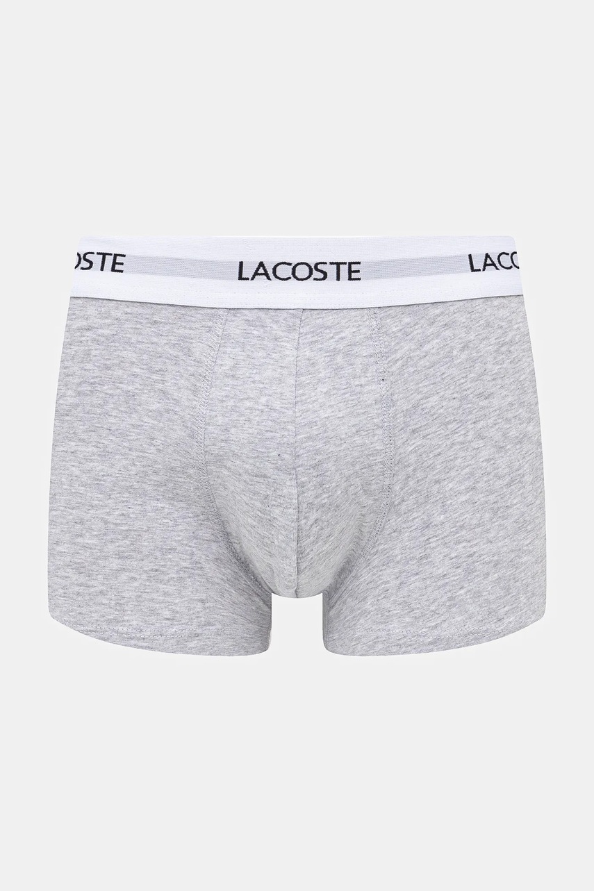 Lacoste priliehavé boxerky pánske bavlnené s elastanom 3-pak