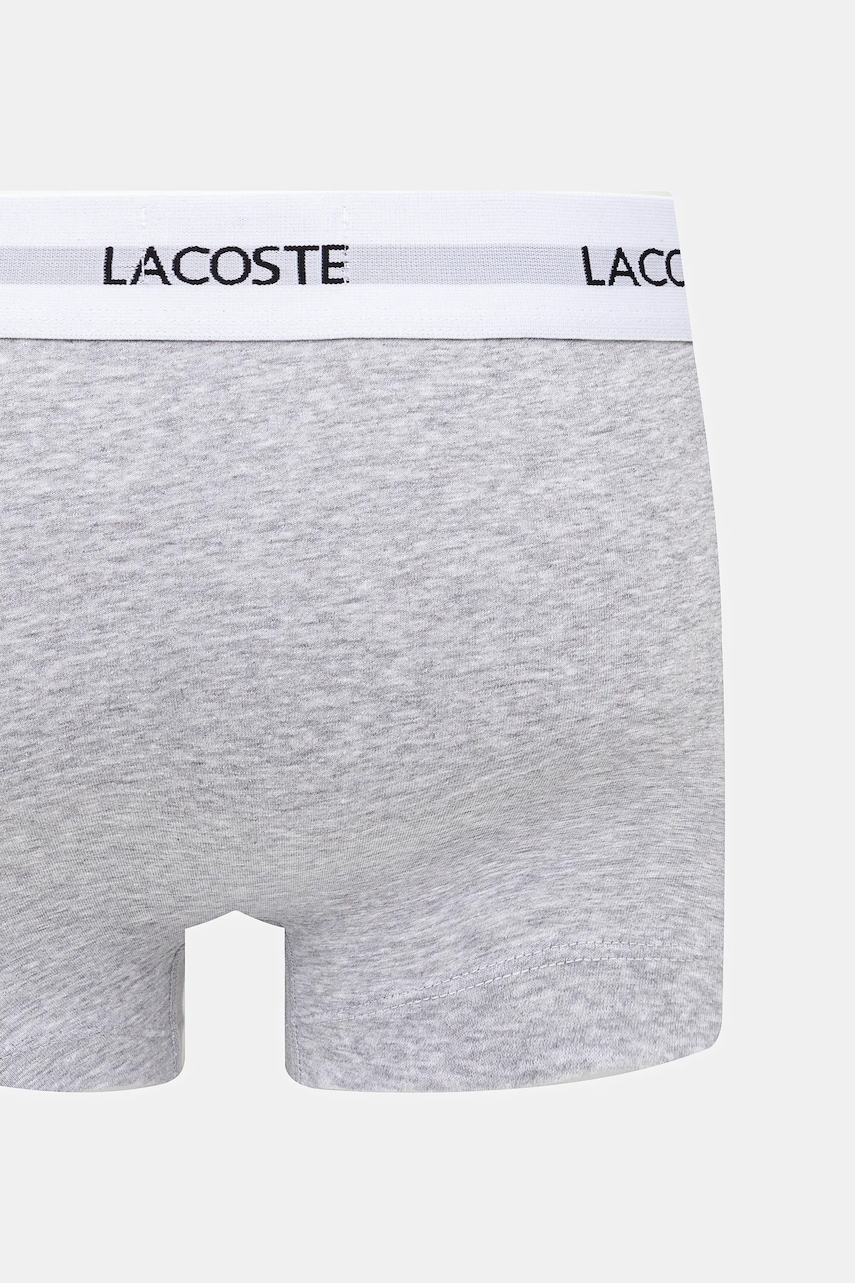 Lacoste priliehavé boxerky pánske bavlnené s elastanom 3-pak