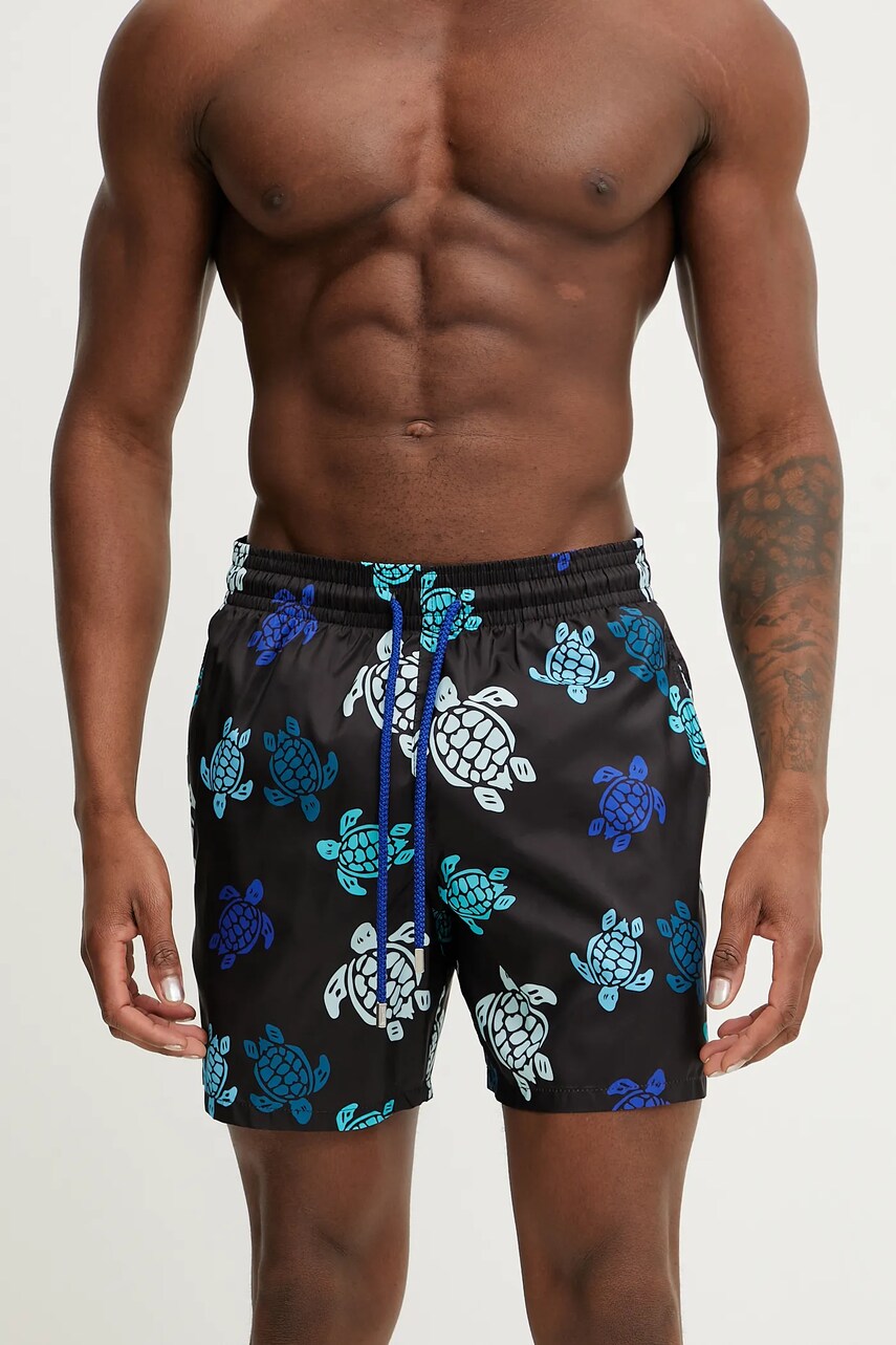 Vilebrequin pantaloni scurti de baie MAHINA culoarea negru, MAHAJ336