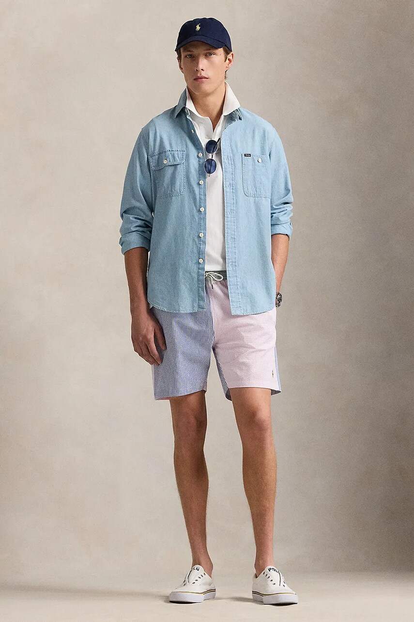 Levně Plavkové šortky Polo Ralph Lauren modrá barva, 710963307