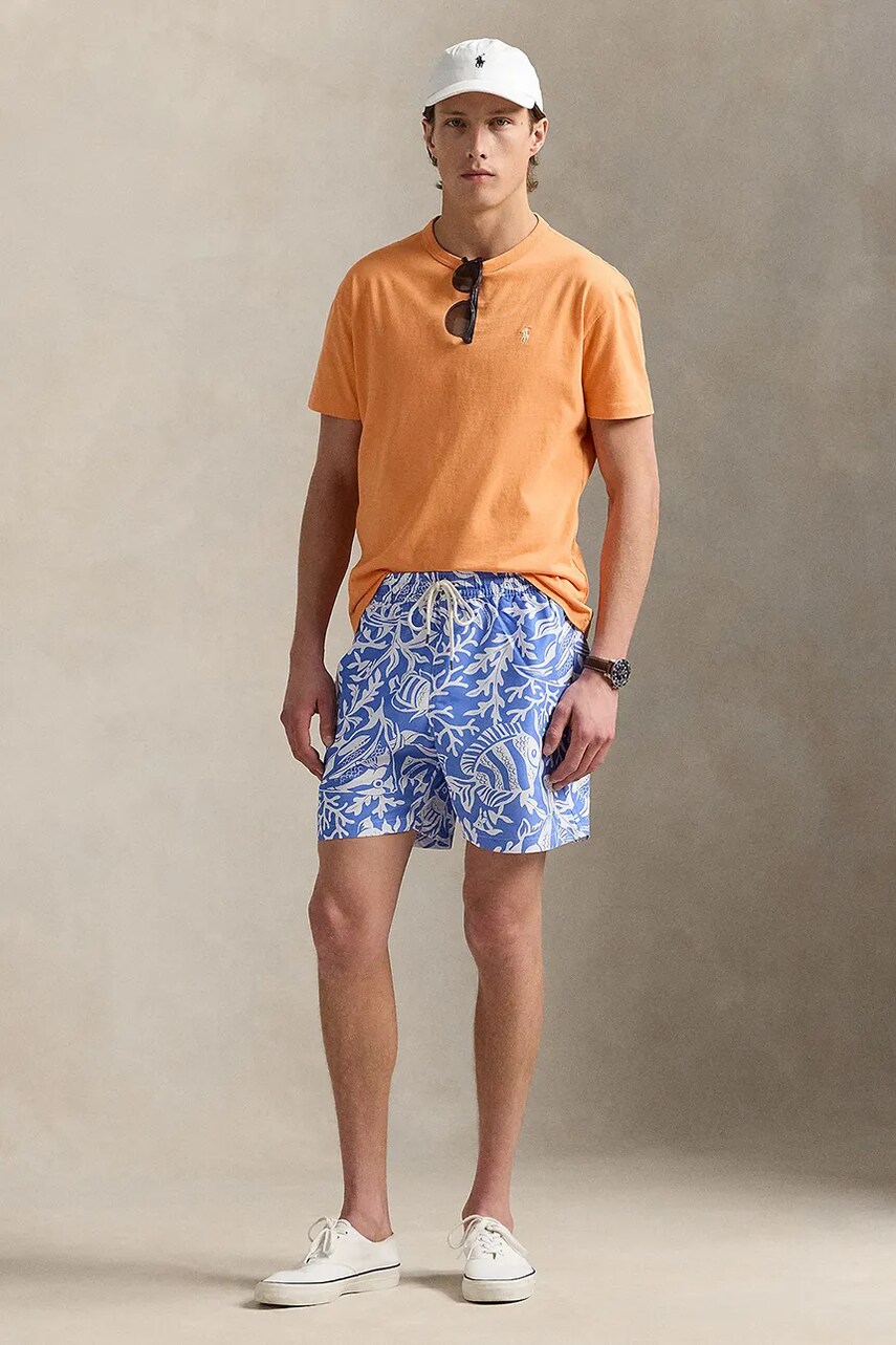 Levně Plavkové šortky Polo Ralph Lauren modrá barva, 710963320