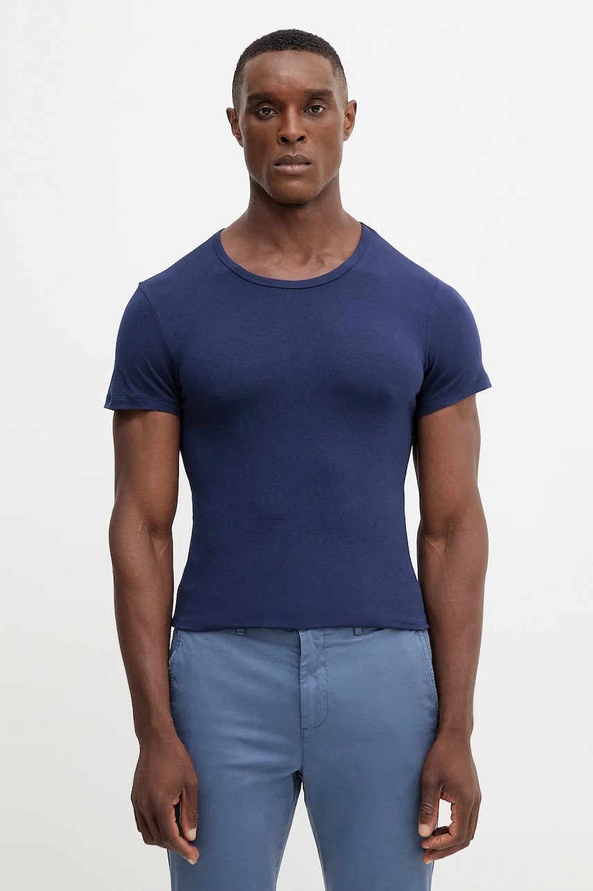 United Colors of Benetton tricou culoarea verde, uni, 3OP82M111