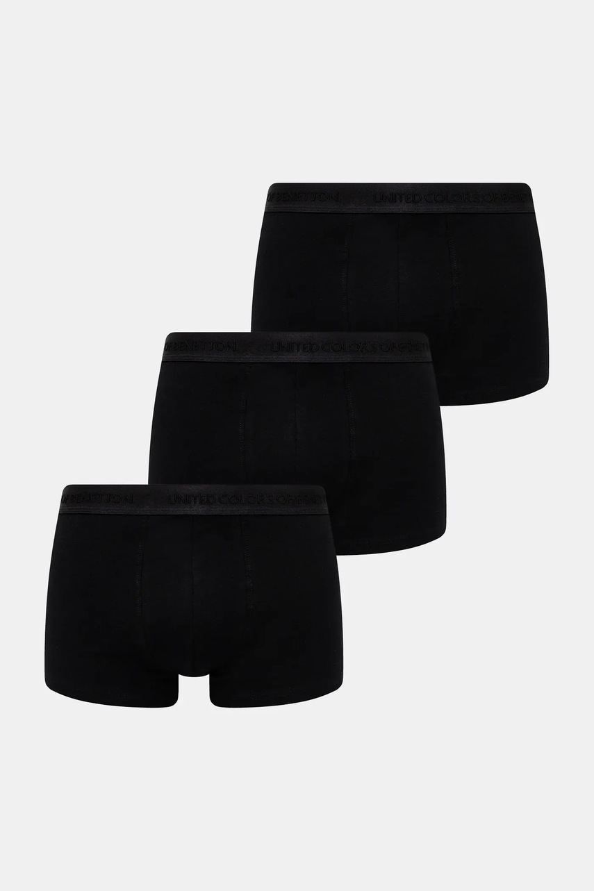 United Colors of Benetton boxeri 3-pack culoarea gri, 3OP82X01E