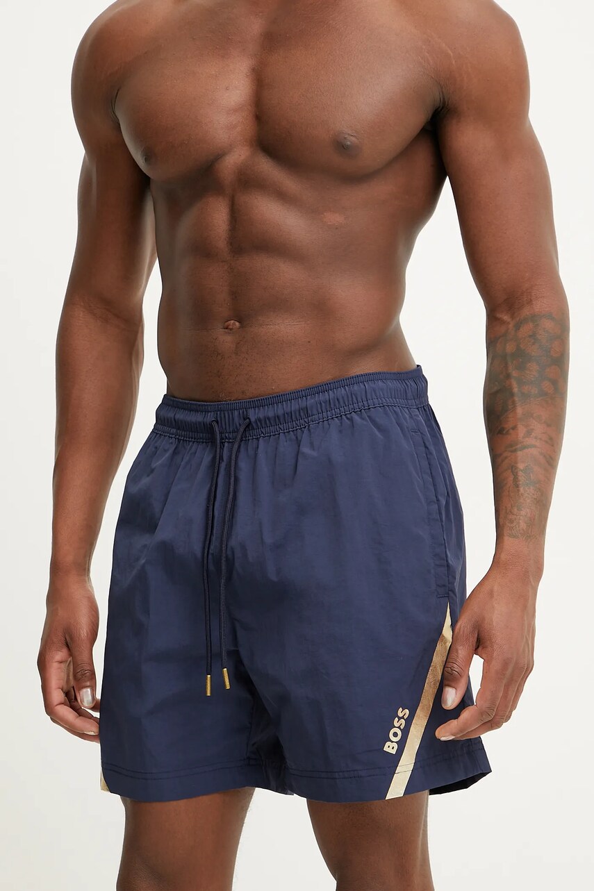 BOSS pantaloni scurti de baie culoarea albastru marin, 50539913