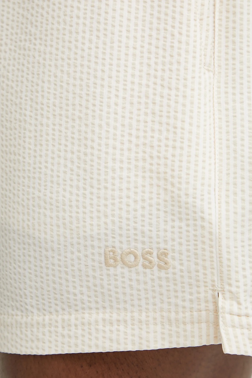 Μαγιό BOSS χρώμα: μπεζ, 50540042 φωτογραφία