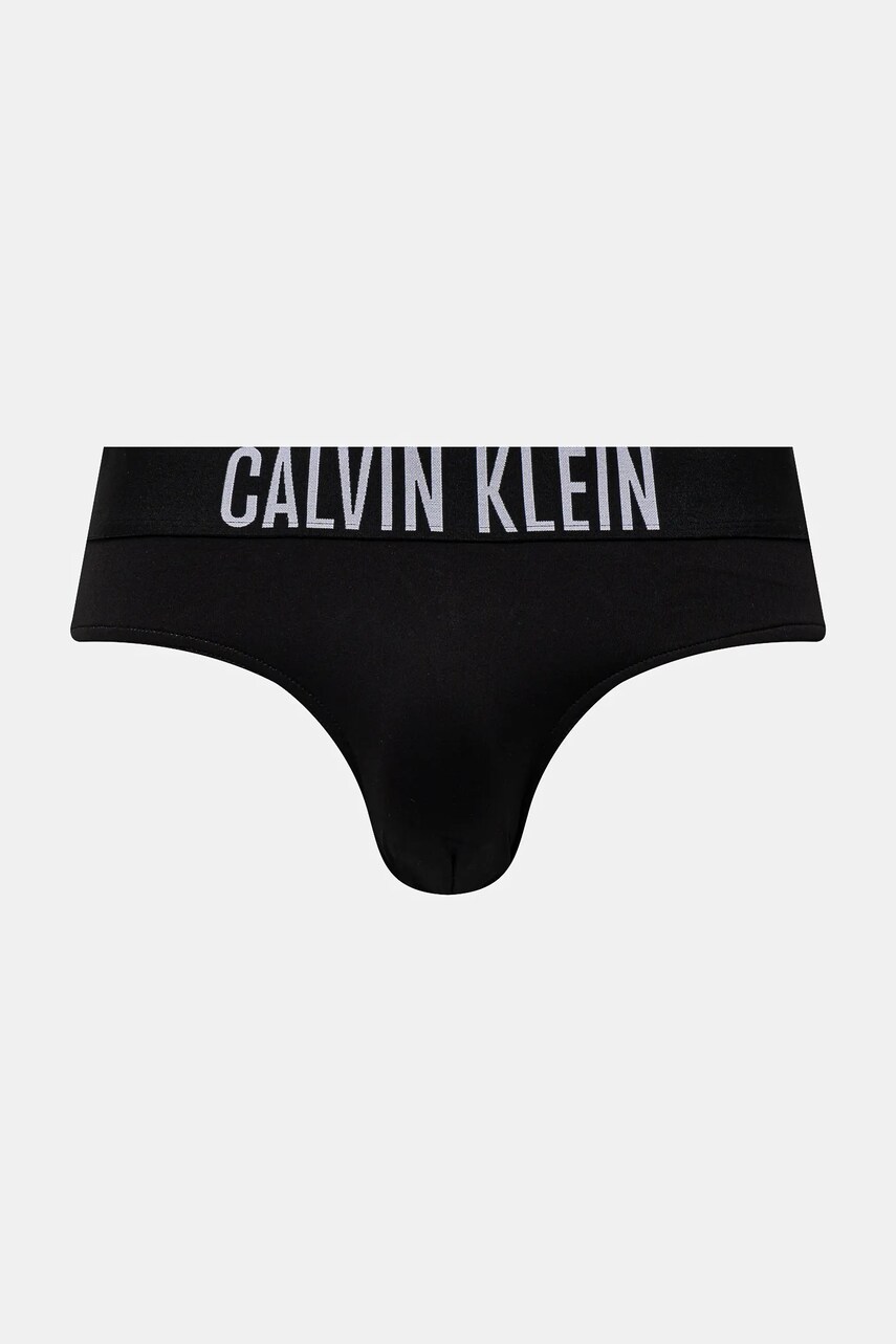 Levně Plavky Calvin Klein černá barva, KM0KM01097