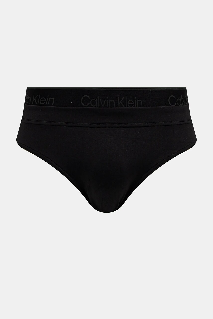 Levně Plavky Calvin Klein černá barva, KM0KM01117