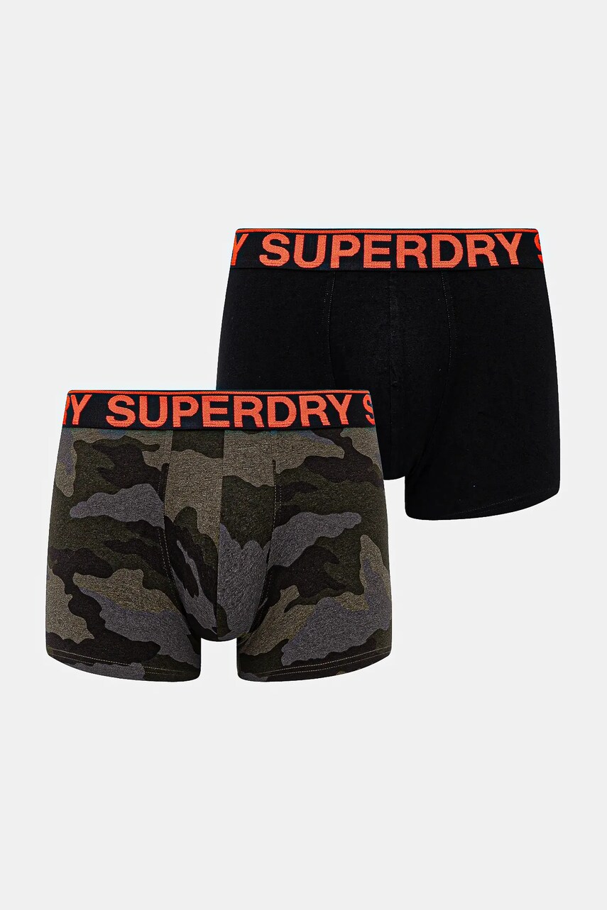 Superdry boxeri 2-pack bărbați, culoarea negru, M3110453A-CS4
