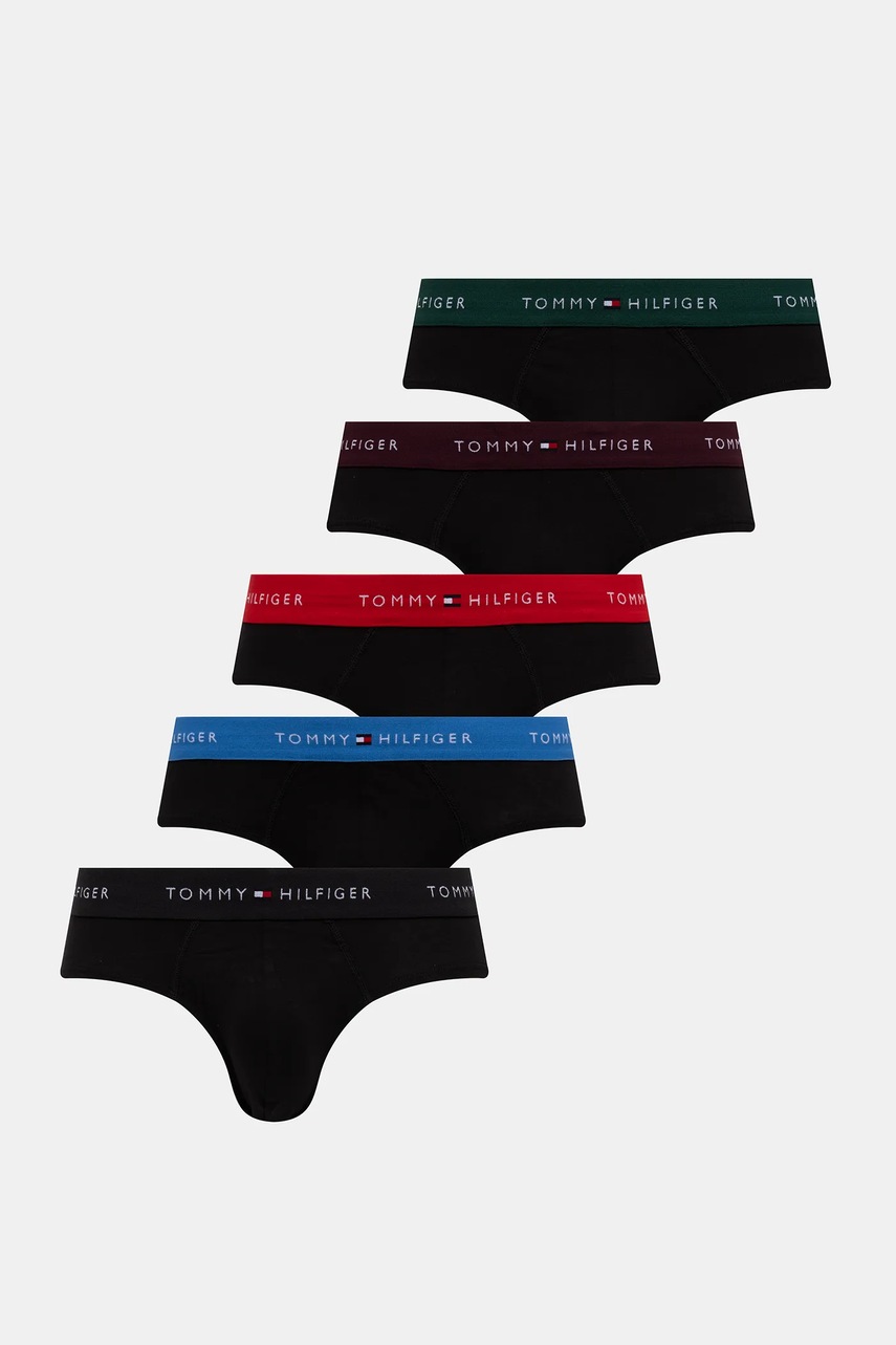 Levně Spodní prádlo Tommy Hilfiger 5-pack pánské, černá barva, UM0UM03386