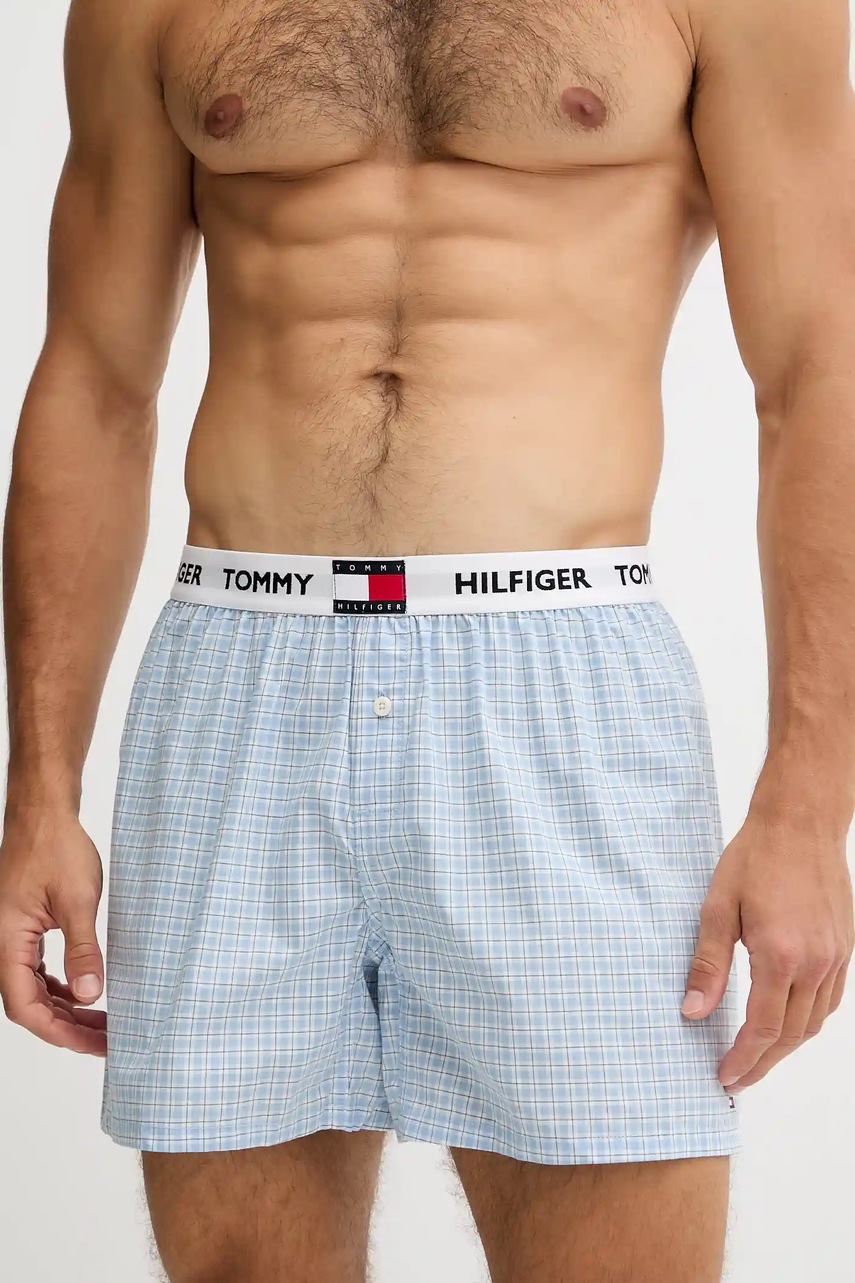 Levně Bavlněné boxerky Tommy Hilfiger modrá barva, UM0UM03544