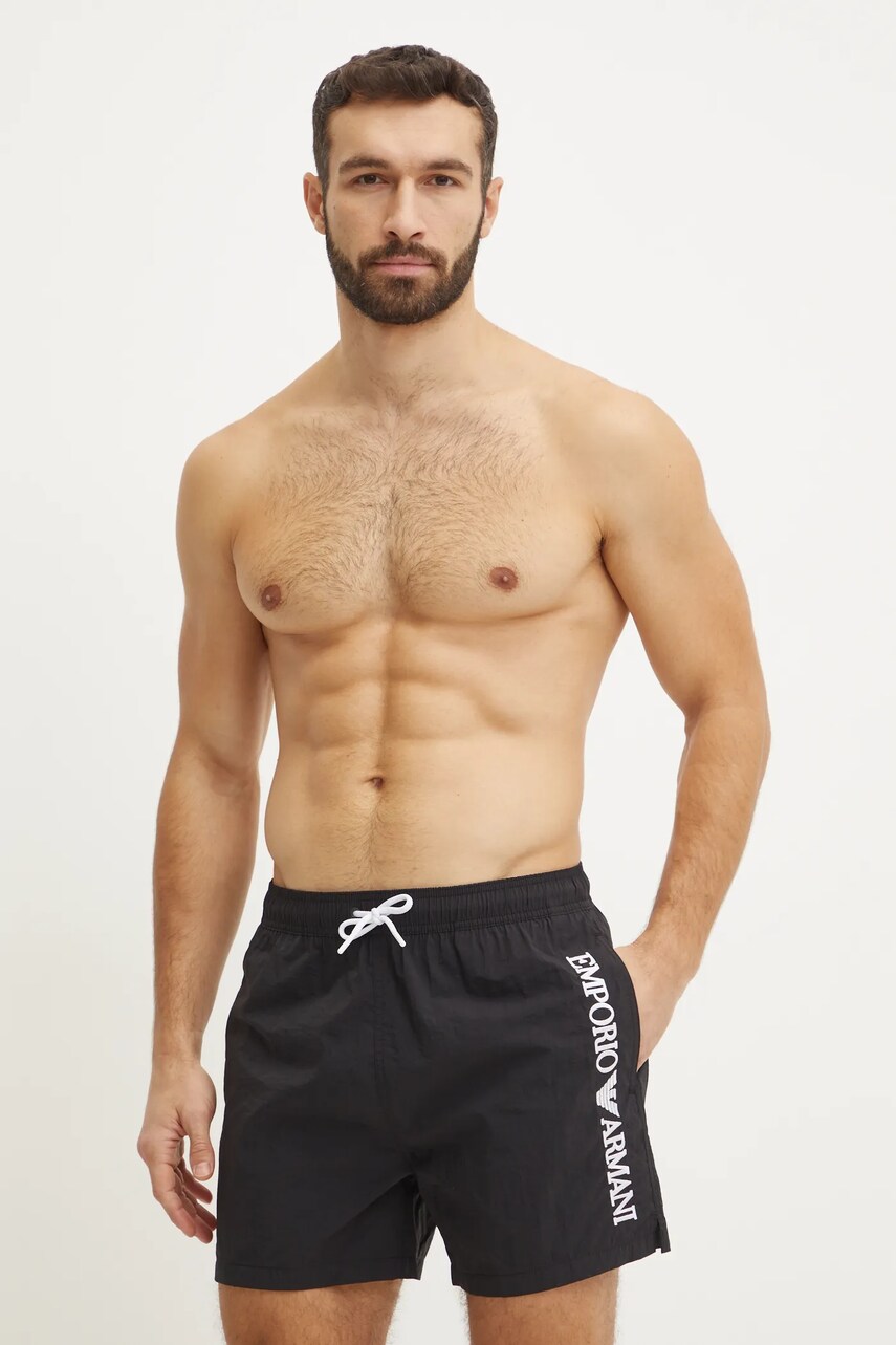 Levně Plavkové šortky Emporio Armani Underwear černá barva, EM000583 AF12330