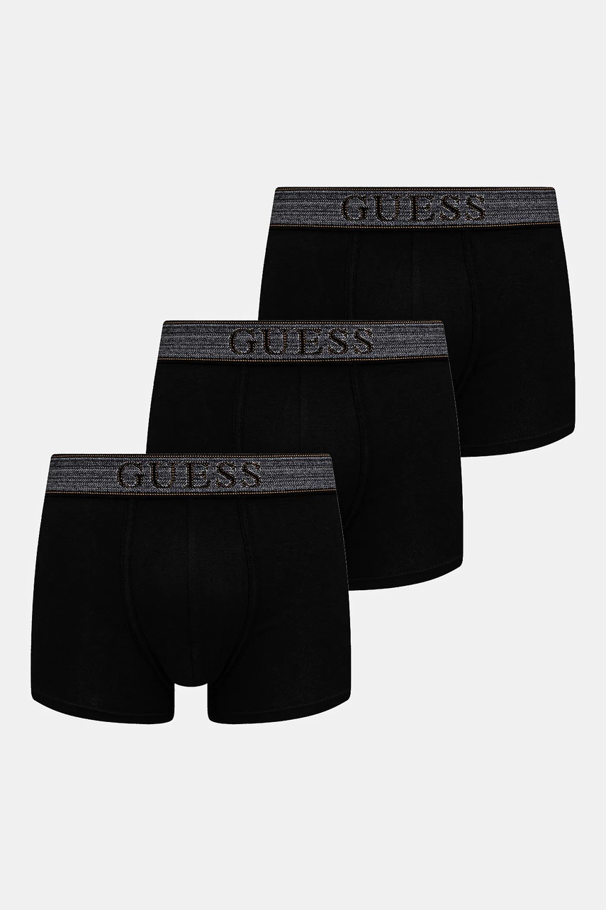 Levně Boxerky Guess JOE 3-pack černá barva, U4RG33 K6YW0