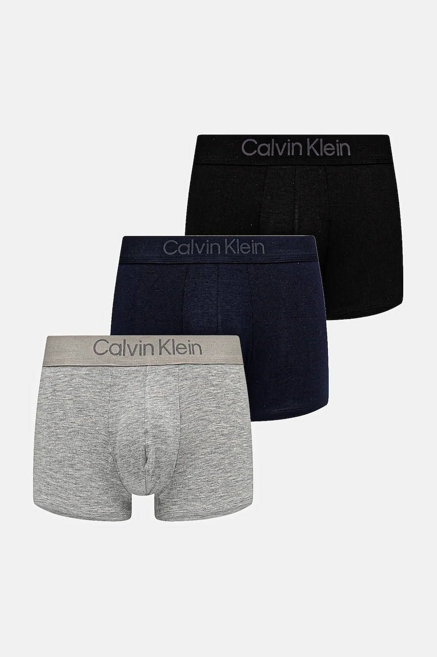 Levně Boxerky Calvin Klein Underwear 3-pack šedá barva, LV00NB4192