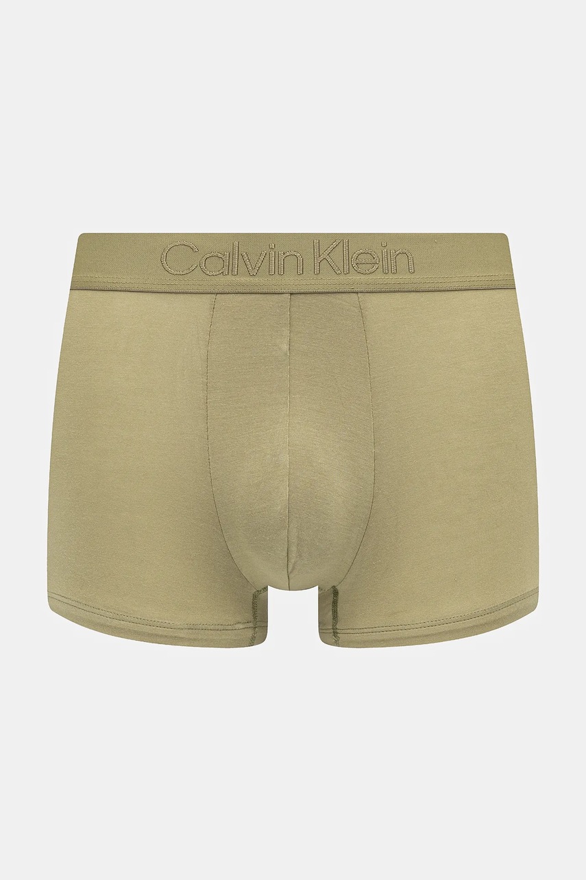 Levně Boxerky Calvin Klein Underwear pánské, zelená barva, LV00NB4197