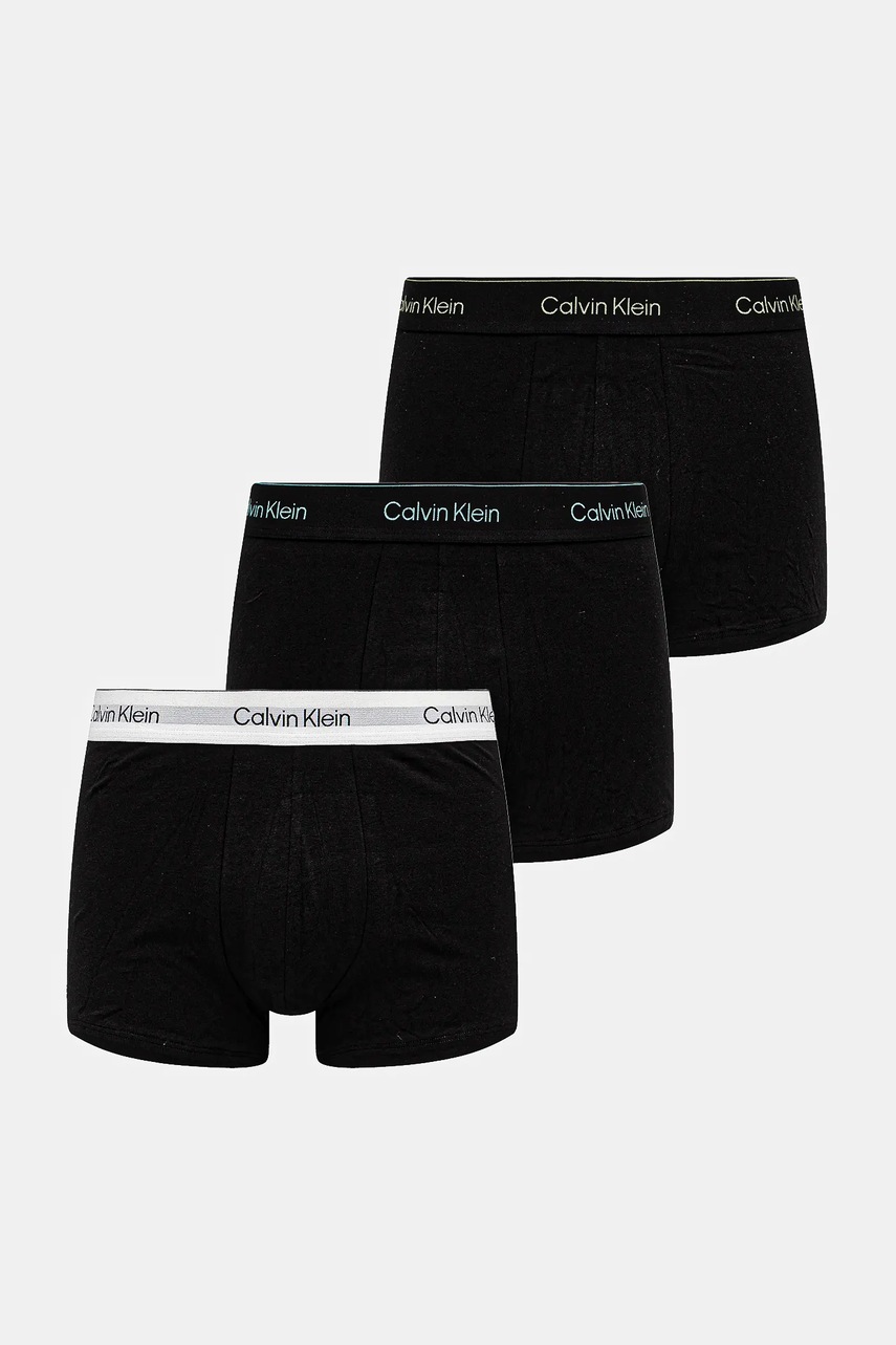 Levně Boxerky Calvin Klein Underwear 3-pack pánské, černá barva, LV00NB4392