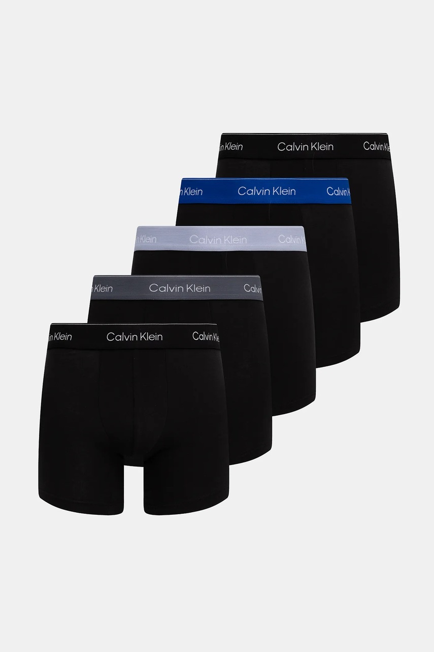 Levně Boxerky Calvin Klein Underwear 5-pack pánské, černá barva, LV00NB4395