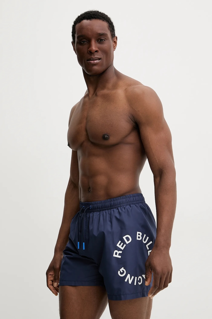 Red Bull Racing x Pepe Jeans pantaloni scurti de baie RBR CIRCLE LOGO culoarea albastru marin, RMB10001 Red Bull Racing x Pepe Jeans pantaloni scurti de baie RBR CIRCLE LOGO culoarea albastru marin, RMB10001