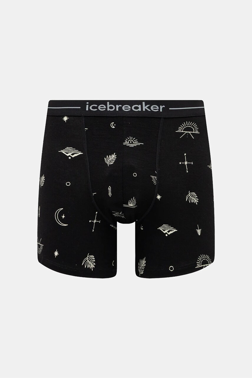 Icebreaker lenjerie functionala Anatomica culoarea negru, IB0A57731241