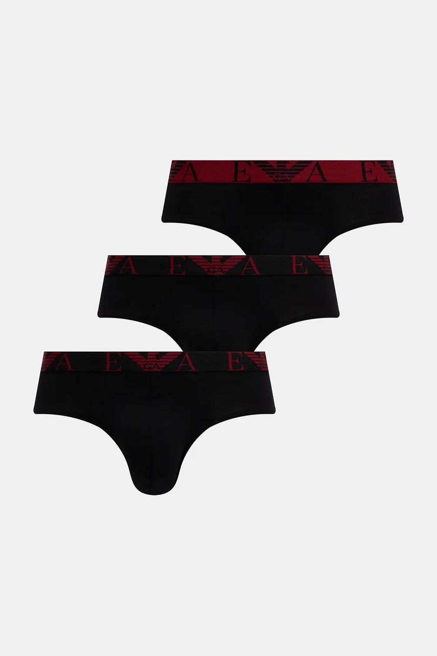 Emporio Armani Underwear slip 3-pack culoarea negru, EM000258 AF10778