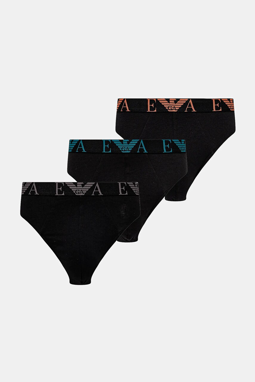 Emporio Armani Underwear slip 3-pack culoarea negru, EM000258 AF10778