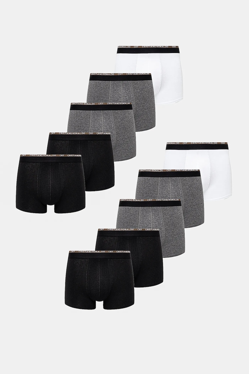 CR7 Cristiano Ronaldo boxeri 10-pack culoarea gri, 8120-49-2577
