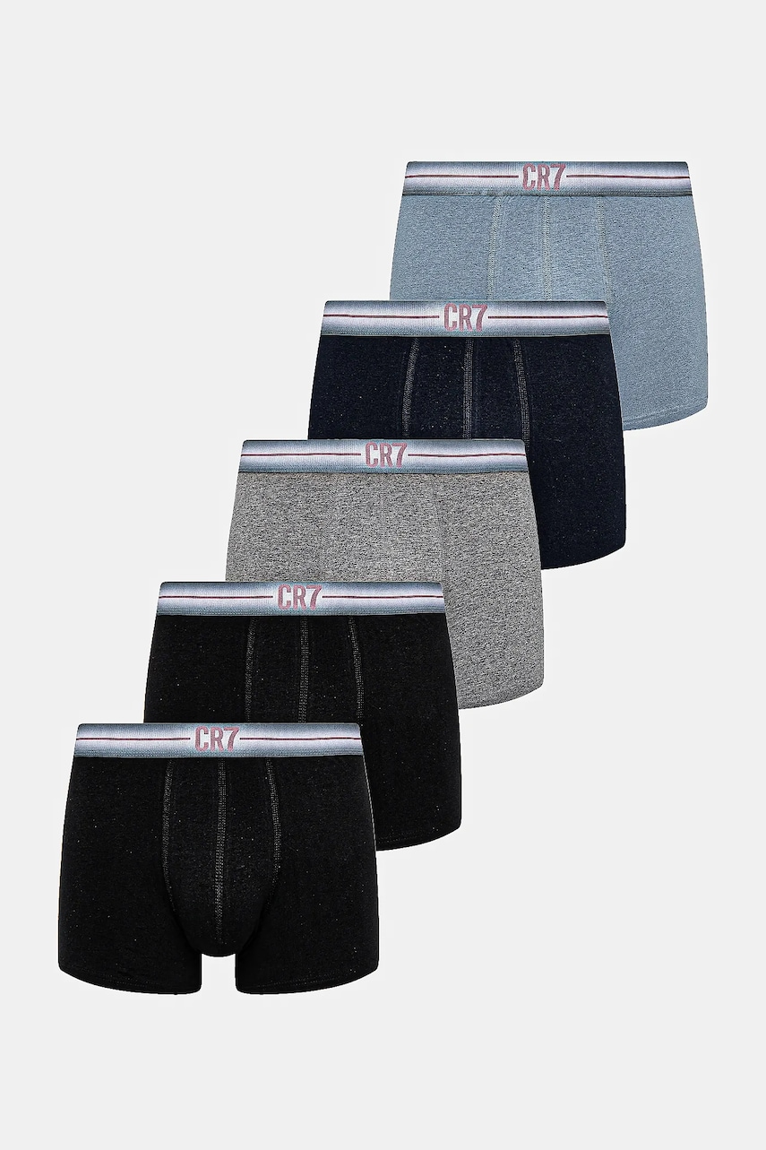 Levně Boxerky CR7 Cristiano Ronaldo 5-pack tmavomodrá barva, 8125-4900-2331