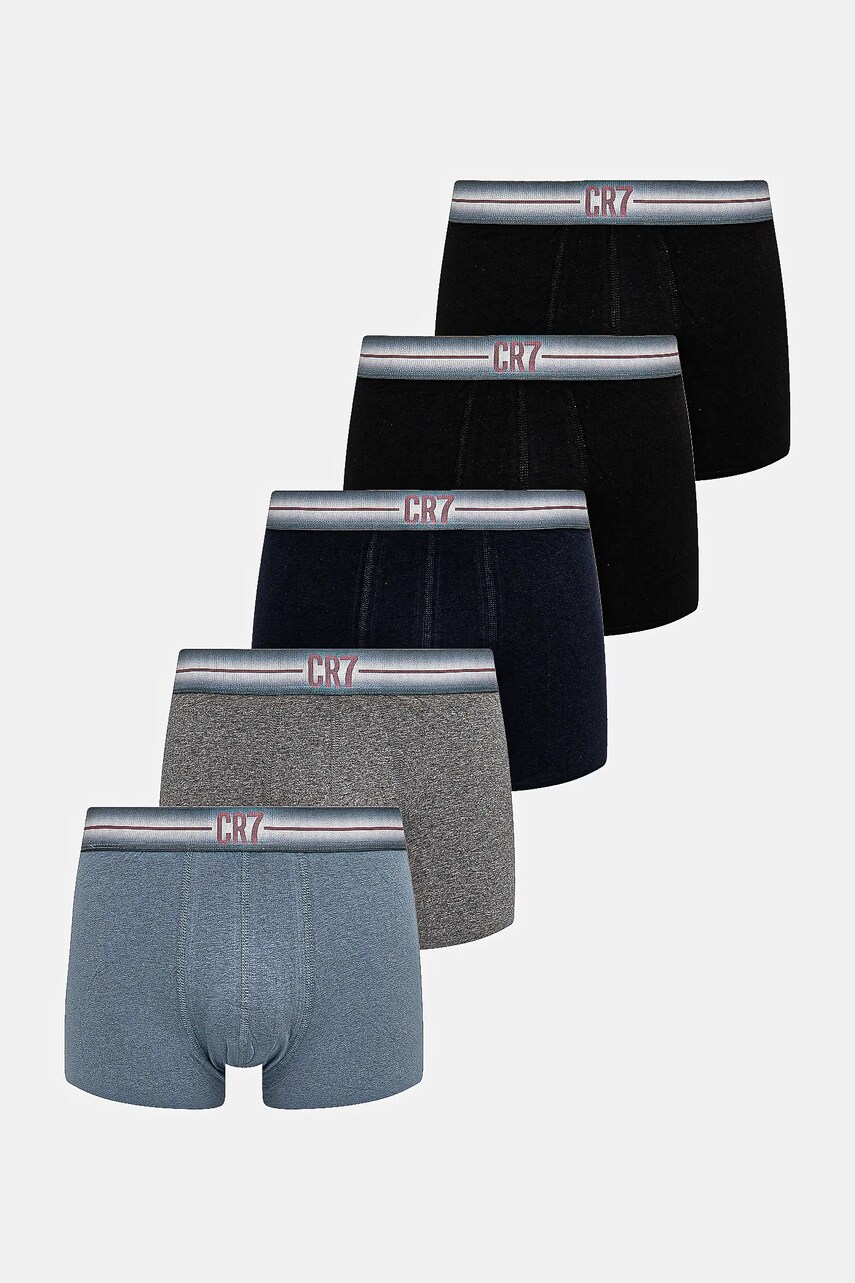 CR7 Cristiano Ronaldo boxeri 5-pack barbati, culoarea albastru marin, 8123-49-2411