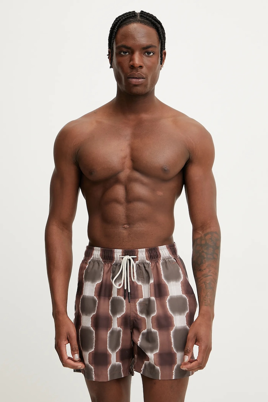 OAS pantaloni scurți de baie culoarea maro, 5001 - 0 | YEO