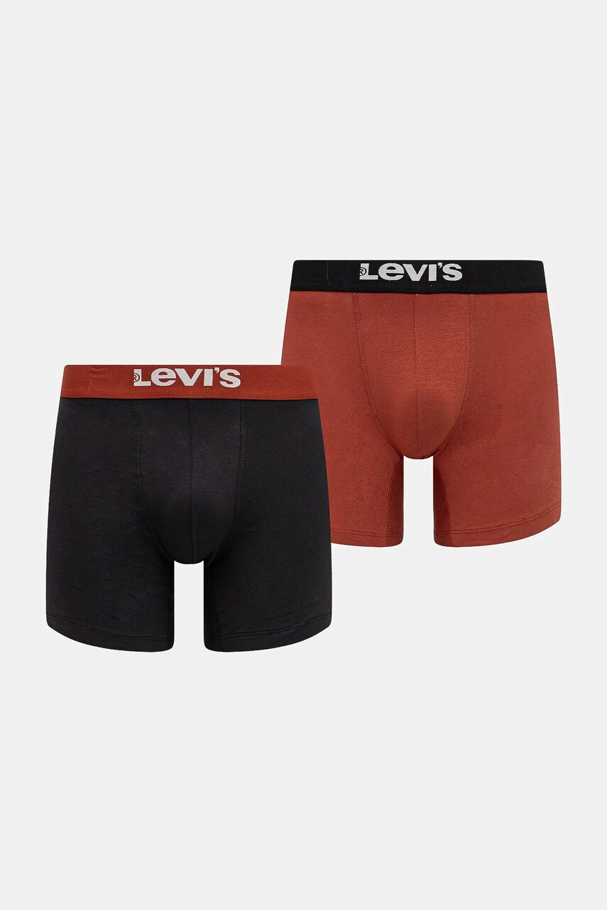 Levi\'s boxeri 2-pack culoarea portocaliu, 37149-1090