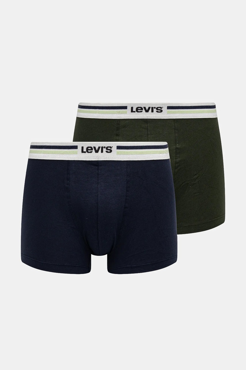 Levi's boxeri 2-pack culoarea verde, 37149-1091