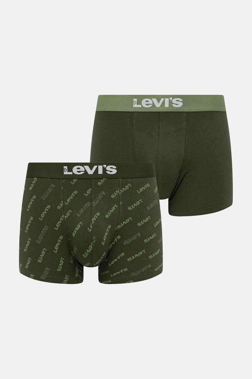 Levi\'s boxeri 2-pack culoarea verde, 37149-1095