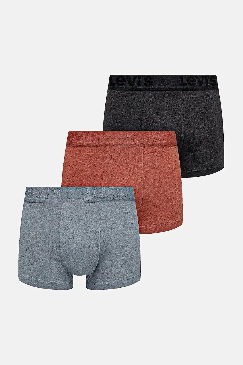 Levi\'s boxeri 3-pack bărbați, culoarea negru, 37149-1129