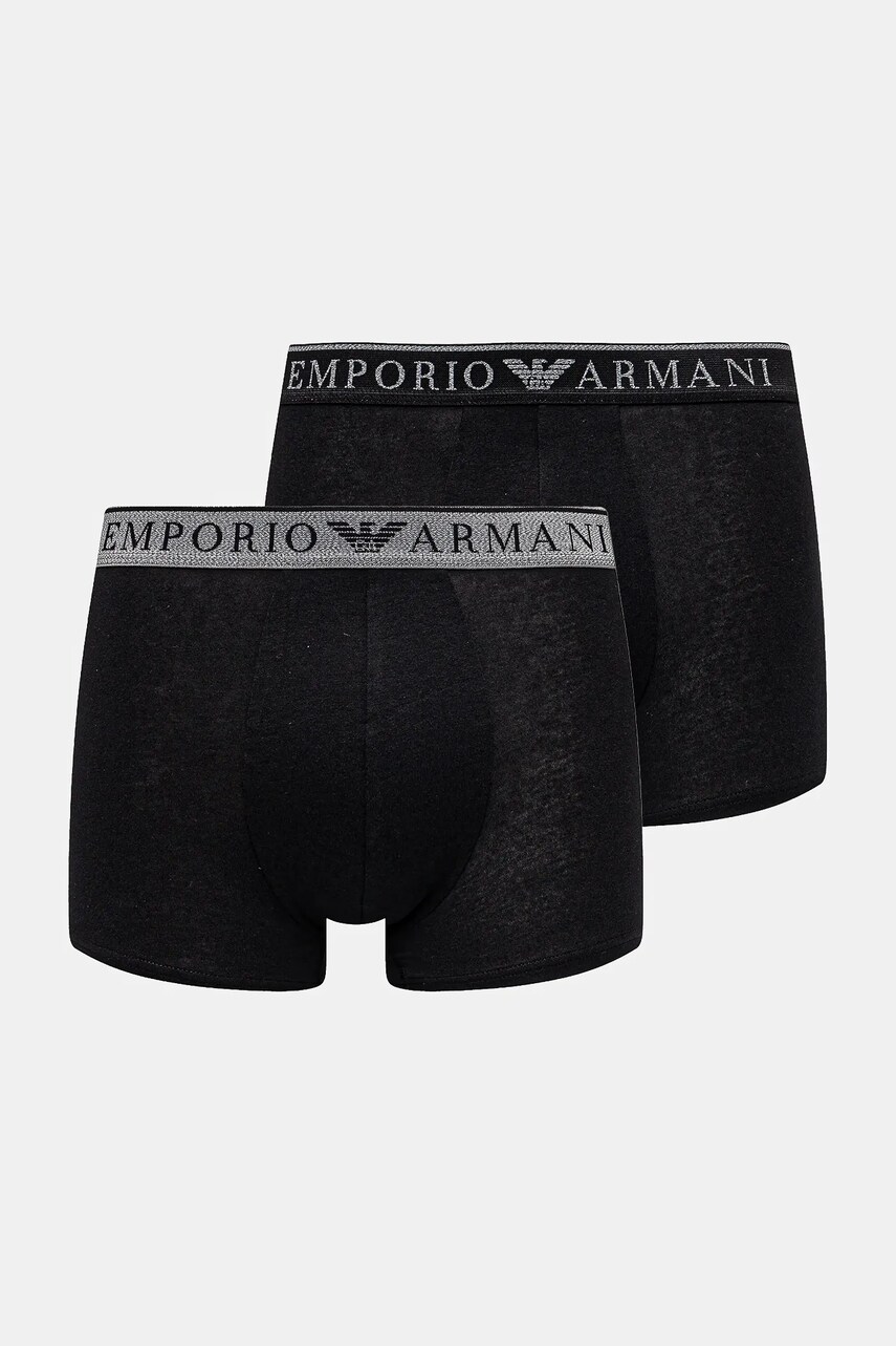 Emporio Armani Underwear boxeri 2-pack culoarea negru, EM000252 AF10776